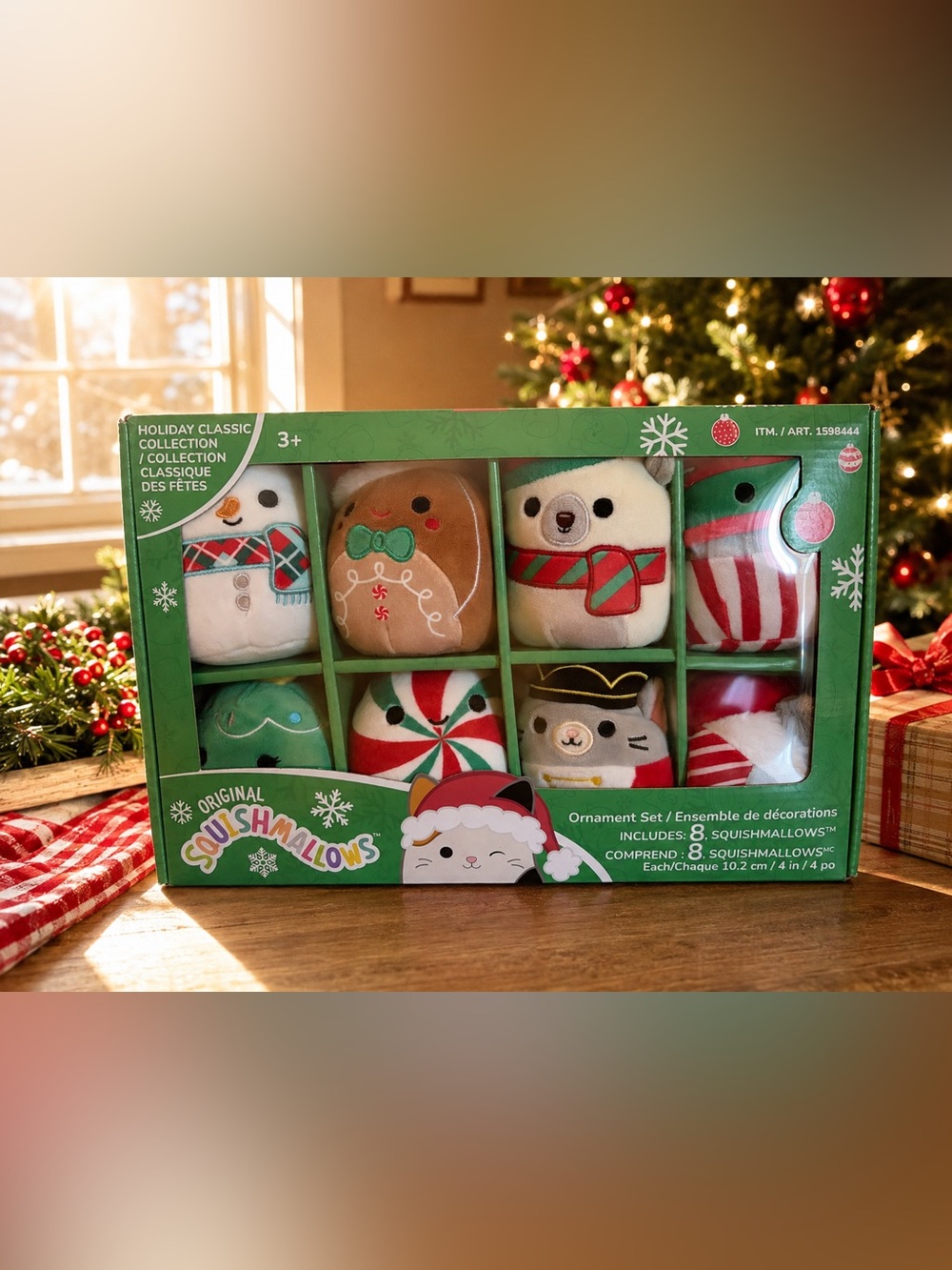 Squishmallows Holiday Ornament Set